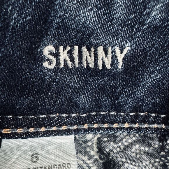 American Eagle Skinny Jeans 6 (29x29) Blue Denim Stretch Low Mid Womens - Picture 6 of 10